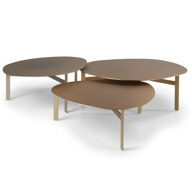 Mesa de centro Lagos inox personalizável