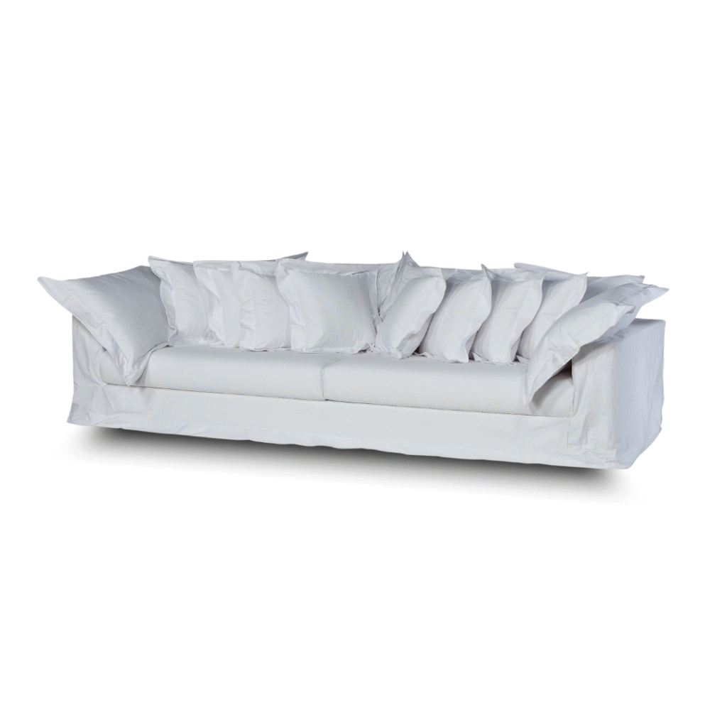 Sofá Calvin ELLE ELLE personalizável largura e revestimento