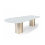 Mesa Luna Escal base Inox Gold