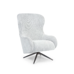 Poltrona Escal Margot giratória em inox