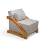 Poltrona Iris em Ipê Rosa de demolição