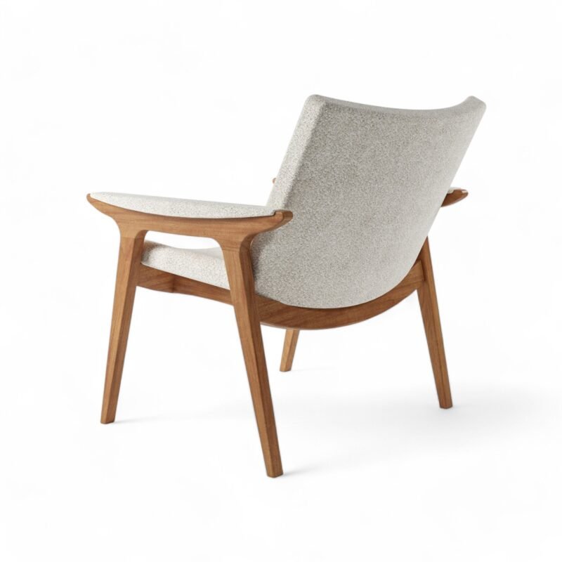 Poltrona Elipse personalizável madeira e revestimento