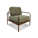 Poltrona Moic em aço carbono