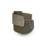 Poltrona giratória Ophelia revestimento personalizável