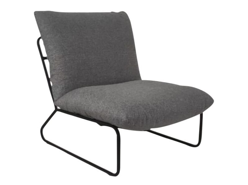 Poltrona Pilllow e puff com revestimento personalizável