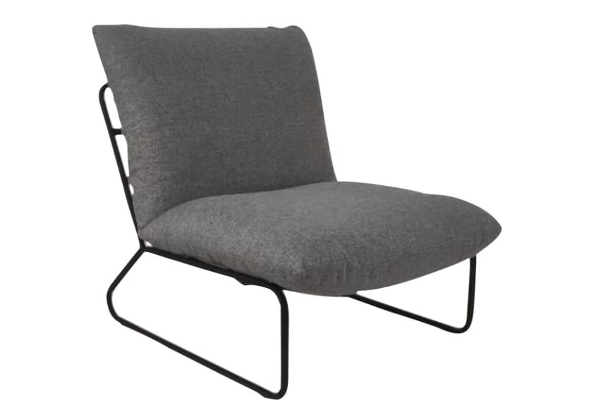 Poltrona Pilllow e puff com revestimento personalizável