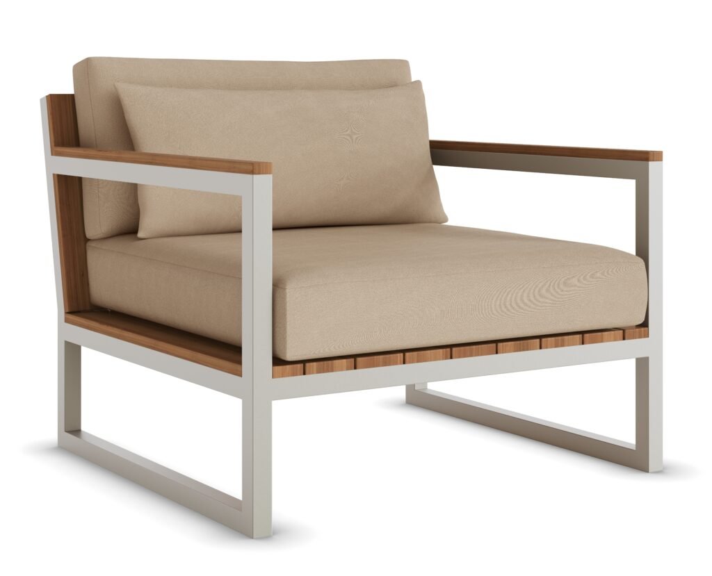 Poltrona Terroir em aluminio área externa