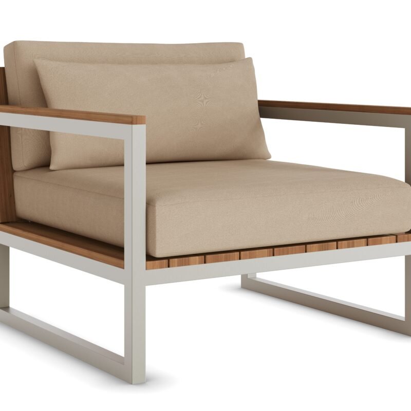 Poltrona Terroir em aluminio área externa