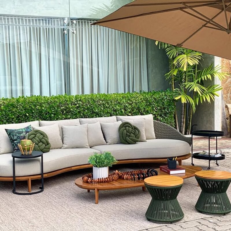 Sofá Orgânico almofadas impermeáveis