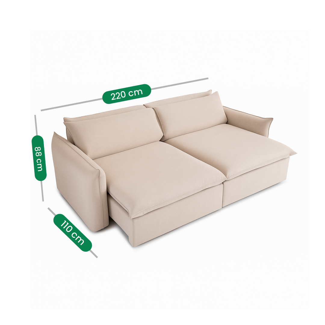 Sofá Letter retrátil