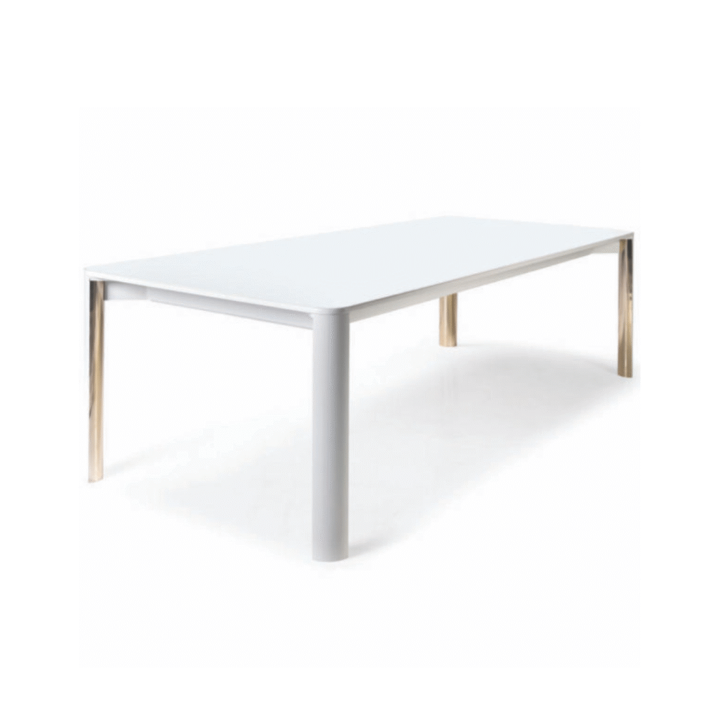 Mesa Livv Escal personalizável tampo e base em Inox