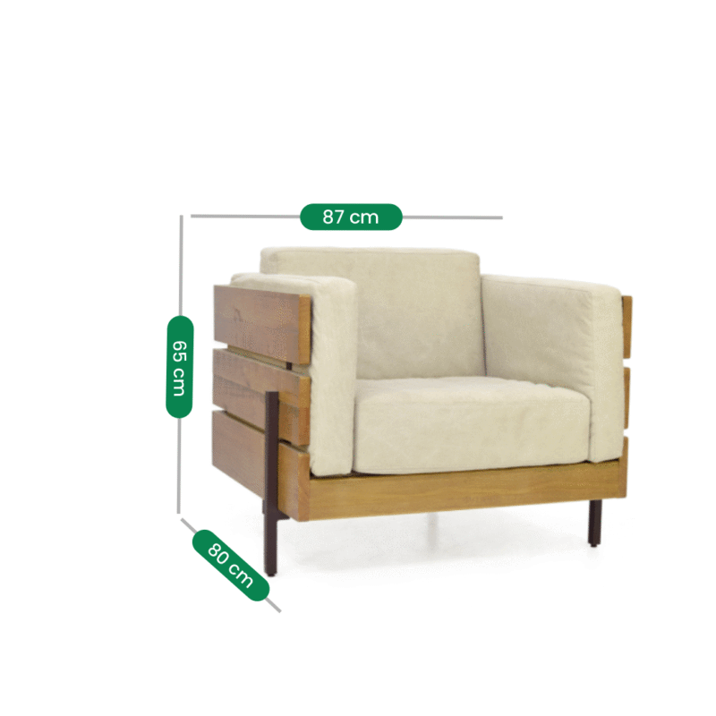 Poltrona Detroit personalizável