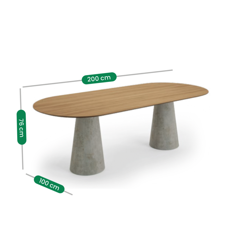 Mesa de jantar Vitta madeira maciça - Imagem 2