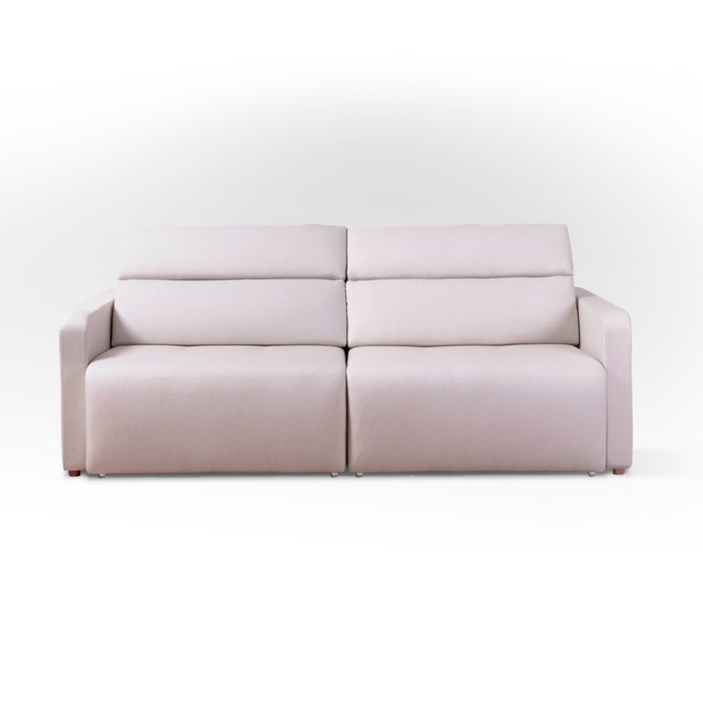 Sofá Linea retrátil com opções de personalização