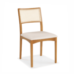 Cadeira Modena em palha transçada a mão