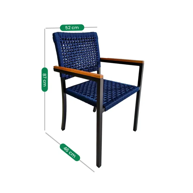 Cadeira Orion em corda náutica personalizável