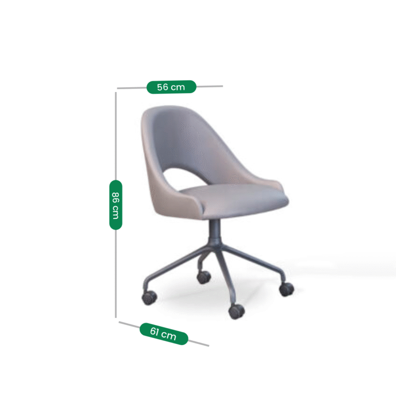 Cadeira Vic office giratória personalizável - Imagem 2