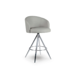 Banqueta Meg Escal giratória em inox