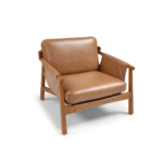 Poltrona Ervin em couro ecológico de alta performance